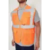 Mühendis Tipi Fileli İkaz Yeleği (Turuncu)