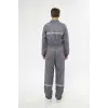 Orange Safety Gri Bütün  İş Tulumu 12/16 Gabardin