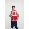 Orange Safety Kırmızı Fileli Mühendis Tipi İkaz Yeleği