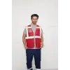 Orange Safety Kırmızı Fileli Mühendis Tipi İkaz Yeleği
