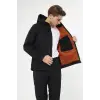 Orange Safety Softshell Siyah Mont Ceket