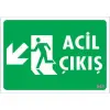 Pvc Levha Acil Çıkış 17,5*25 cm