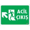 Pvc Levha Acil Çıkış 17,5*25 cm