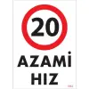 Pvc Levha Azami Hız 20 25*35 cm