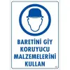 Pvc Levha Baretini Giy Koruyucu Malzemelerini Kullan 25X35 Cm