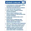 Pvc Levha Güvenlik Kuralları25*35