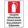 Pvc Levha Yangın Söndürme Cihazlarını Kullanmayı Öğrenin 25X35 Cm