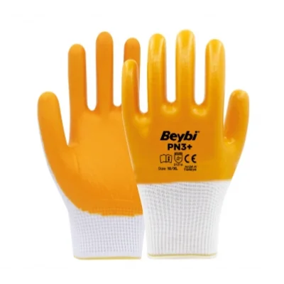 Beybi PN3+ Polyester Örme Nitril Eldiven
