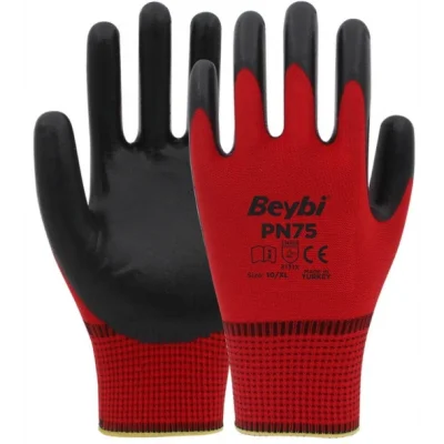 Beybi Pn75 Kırmızı Nitril Eldiven
