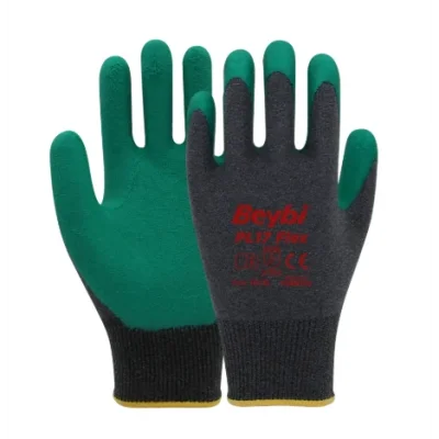 Beybi PL-17 Flex Polyester Örme Lateks Kaplı Camcı İş Eldiveni