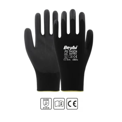 Beybi Pu Touch Ekstra Poliüretan Kaplı Polyester Örme Eldiven