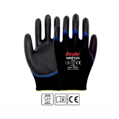 Beybi NMF120 Mikro Köpük Nitril Kaplı Polyester Örgü Eldiven