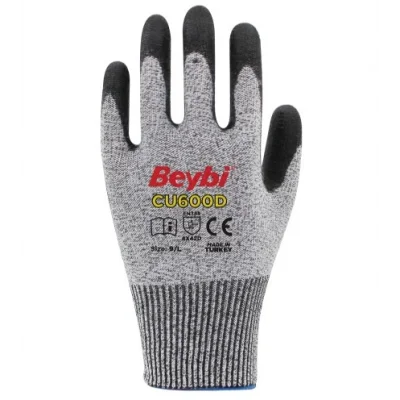 Beybi CU600D PU Kaplı Polietilen Kesilmeye Dirençli İş Eldiveni