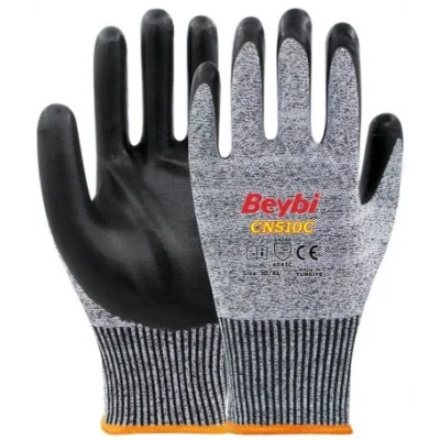 Beybi CN510C Nitril Kaplı Kesilmeye Dirençli Eldiven