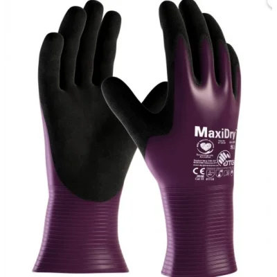 ATG MaxiDry® 56-426 Süper İnce Yağ ve Sıvı Geçirmez Kimyasal Dayanımlı İş Eldiveni
