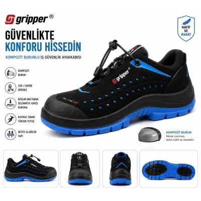 GRİPPER GPR-301-S1 COMFORT KOMPOZİT BURUNLU İŞ AYAKKABISI