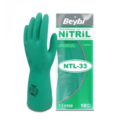 Beybi Ntl-33 Kimyasal Koruyucu Nitril Eldiven