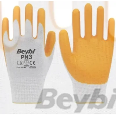 Beybi Pn3 Naylon Nitril Eldiven Sarı