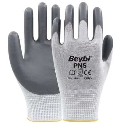 Beybi Pn5 Gri Nitril Eldiveni