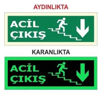 Fotolümen Levha Acil Çıkış Merdiven