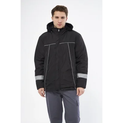 Mervem Bondit Soğuk Hava İş Montu Kabanı Su Ve Rüzgar İticili İçi Polar Astarlı