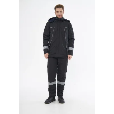 Mervem Bondit Soğuk Hava İş Mont+Pantolon Takım Su Ve Rüzgar İticili