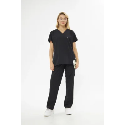 Mervem V Yaka Treecotton Hemşire Takım Scrubs Forma
