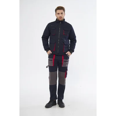 Orange Safety Lacivert Harman Karışımı Ceket Pantolon