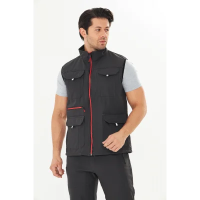 Orange Safety Softshell Füme Yelek