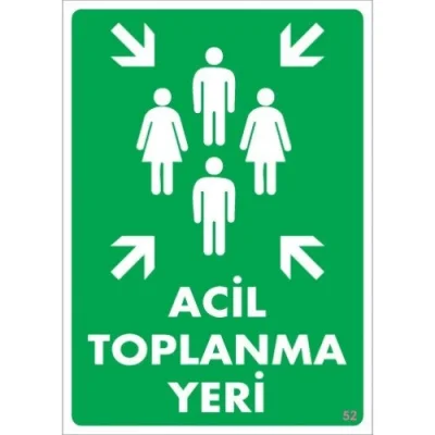 Pvc Levha Acil Toplanma Yeri 25*35cm