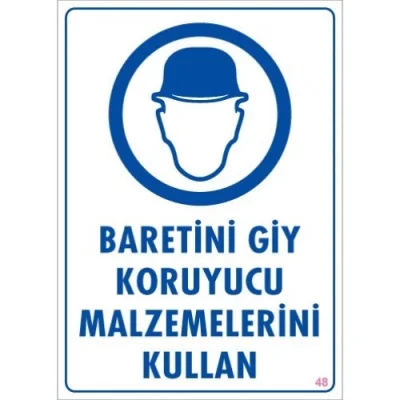 Pvc Levha Baretini Giy Koruyucu Malzemelerini Kullan 25X35 Cm