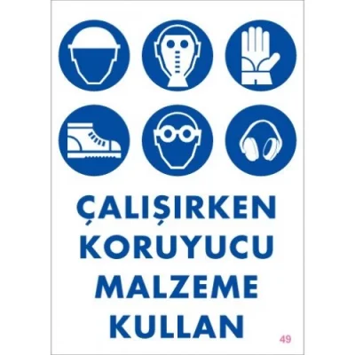 Pvc Levha Çalışırken Koruyucu Malzeme Kullan 25X35 Cm