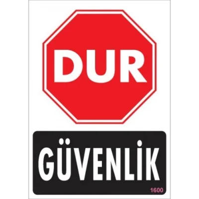 Pvc Levha Dur Güvenlik 25*35 cm