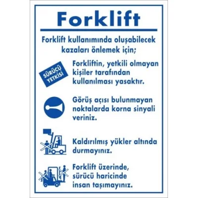 Pvc Levha Forklift 35*50-50*70-70*100 cm