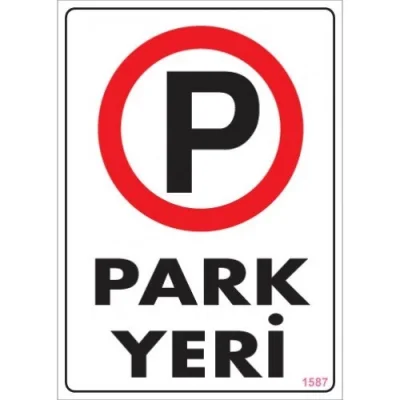 Pvc Levha Park Yeri 25*35 cm