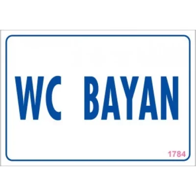 Pvc Levha WC Bayan 17,5*25 cm