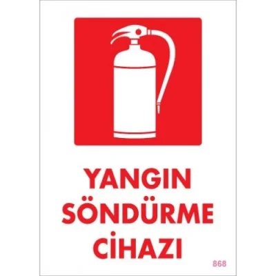 Pvc Levha Yangın Söndürme Cihazı 25X35 Cm