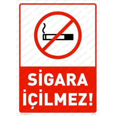 Sigara İçilmez Levhası