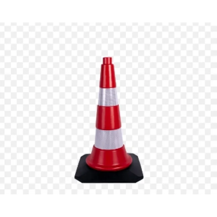 50 cm Trafik  Ve Reklam Konisi (Kauçuk Tabanlı)