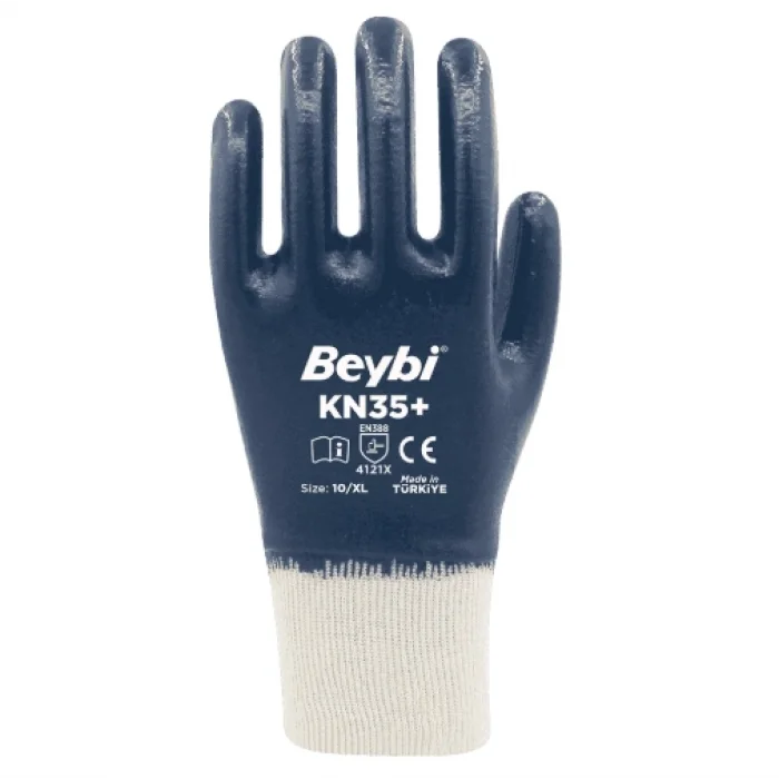 Beybi KN35+ Tam Kaplama Pamuk Nitril Eldiven