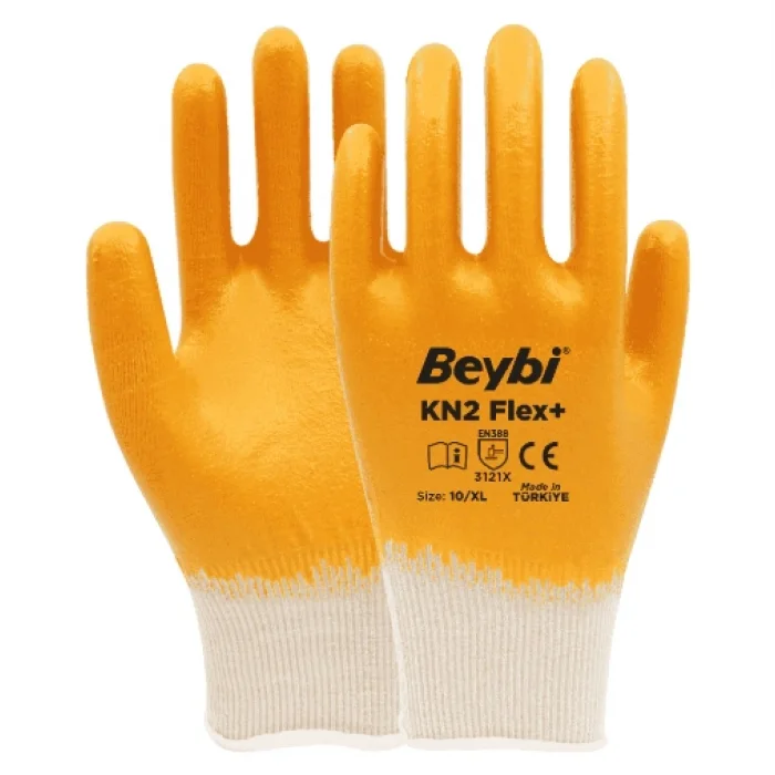 Beybi Kn2 Flex + Pamuklu Nitril İş Eldiveni