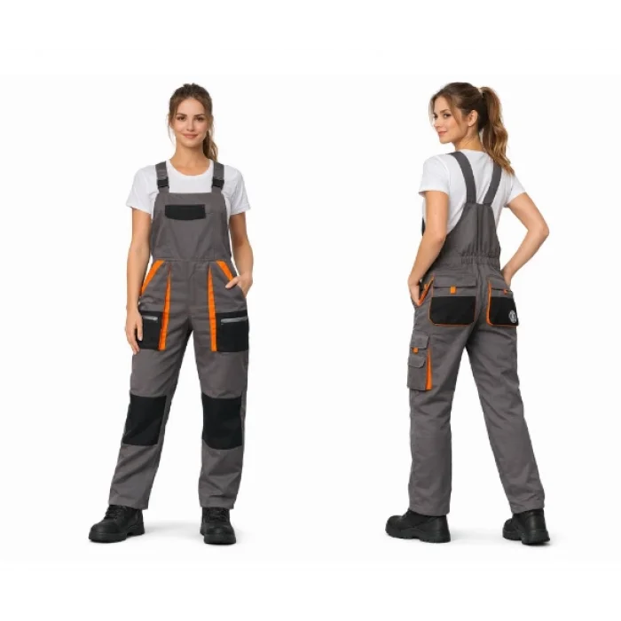 Orange Safety WorkPro Bahçıvan Tulumu Gri