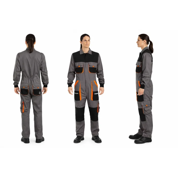 Orange Safety Titan Pro Bütün İş Tulumu Gri