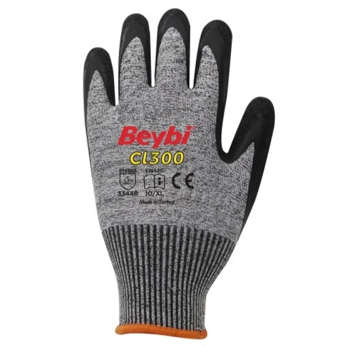 Beybi CL300 Lateks Kaplı Kesilmeye Dirençli Eldiven
