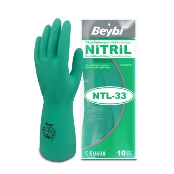 Beybi Ntl-33 Kimyasal Koruyucu Nitril Eldiven