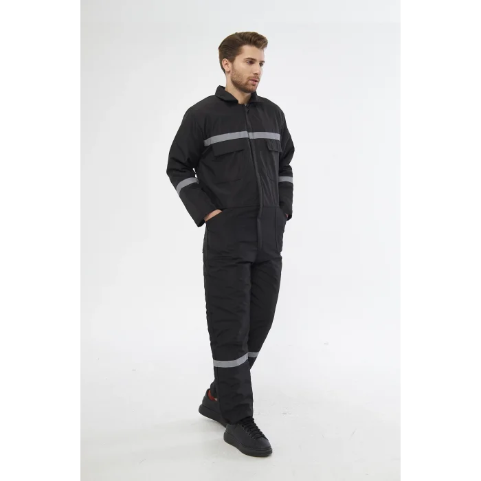 Bondit Soğuk Hava Tulumu Reflektörlü Kapitoneli