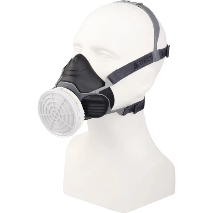 DELTA PLUS M6100 JUPITER 3 MATERYALLİ YARIM MASKE TEK KARTUŞLA KULLANIMLI