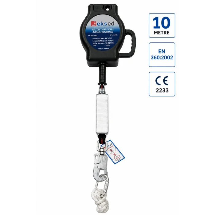 EKSED EKS-310-VSE 10 Metre Viraj Geri Sarımlı Düşüş Durdurucu