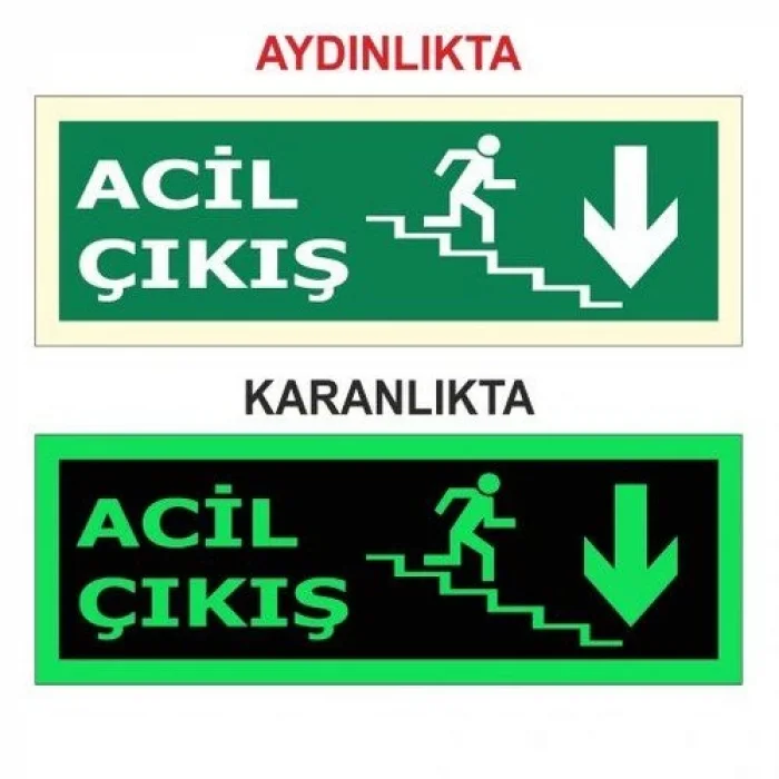 Fotolümen Levha Acil Çıkış Merdiven