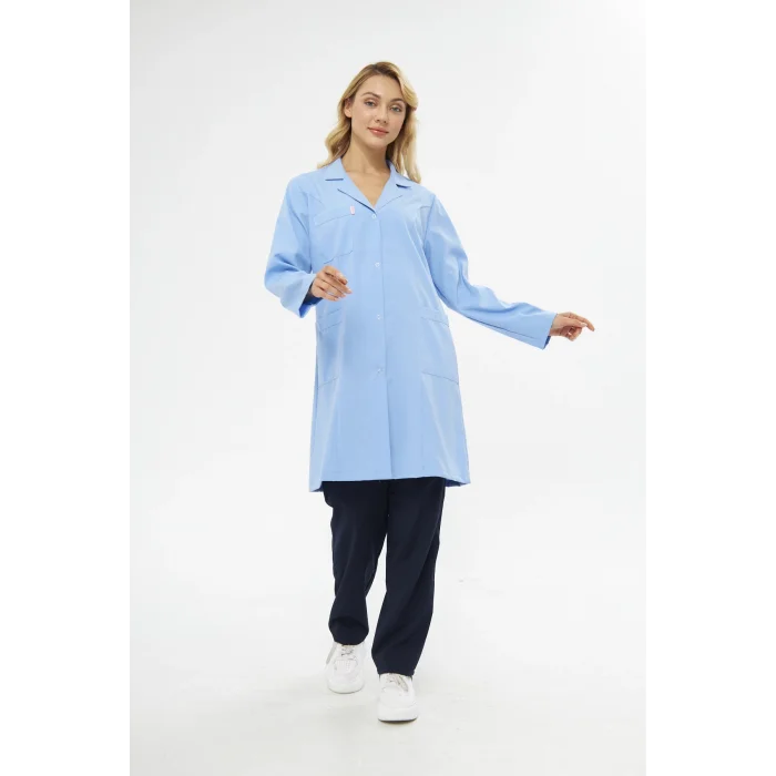 İş Önlüğü Alpaka Bayan Açık Mavi